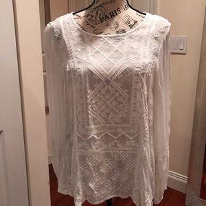 NWOT Beautiful Lucky Sheer Blouse